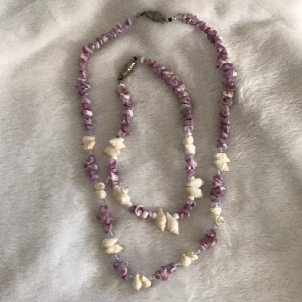 Seashell Necklace & Bracelet